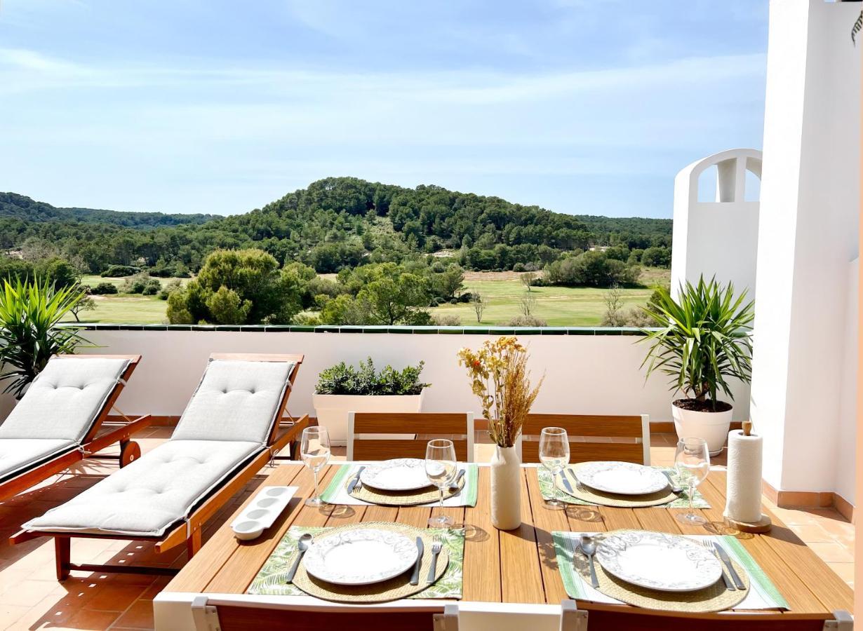 Apartamento Atardecer En Menorca Son Parc Vista Al Campo De Golf Exterior foto